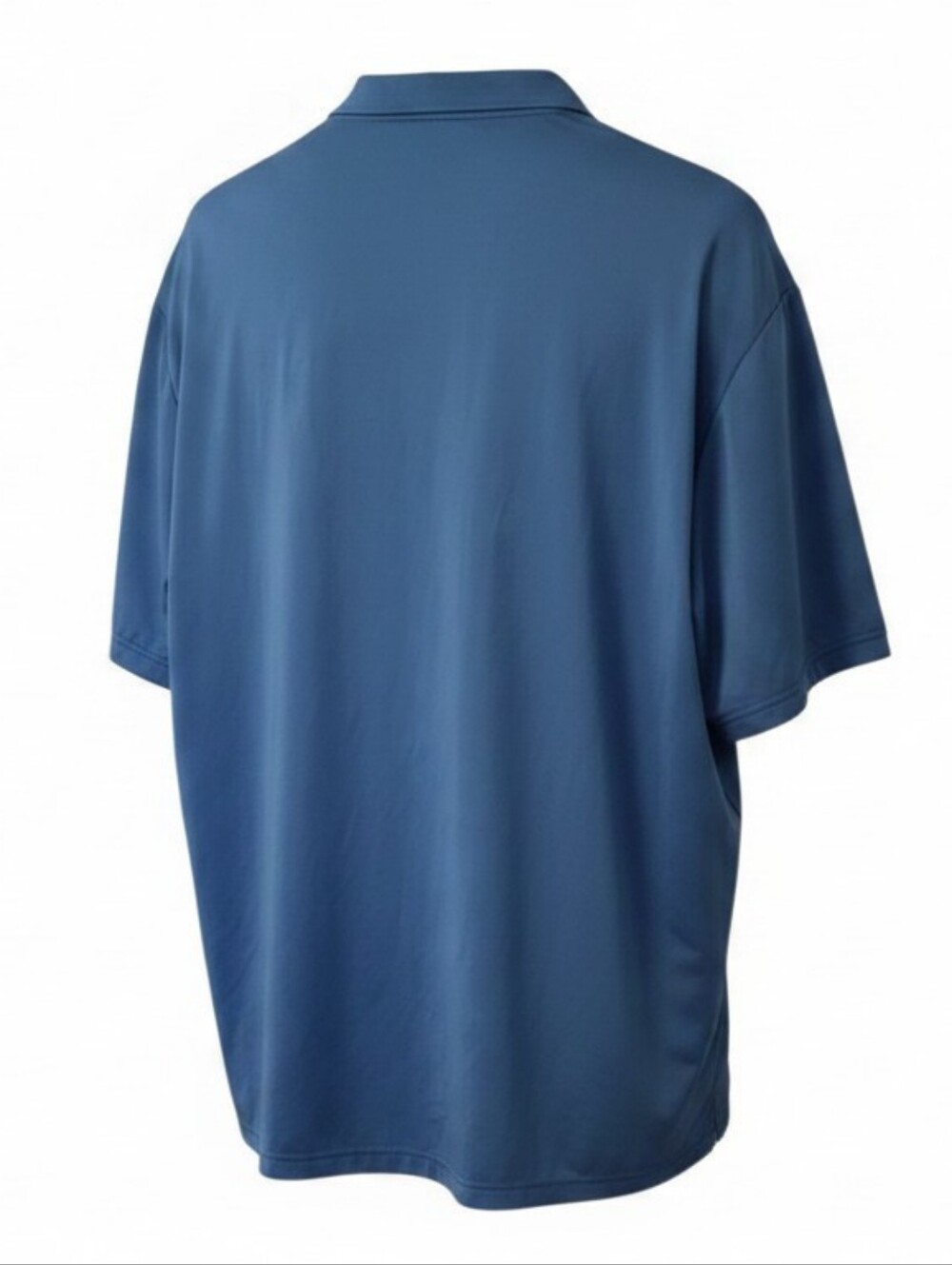 Adidas Golf Men’s 3XL Polo Shirt Blue Gray Orange Striped Stretch Performance - Picture 2 of 4